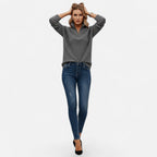 Audrey | Women's Zipper Stand-Collar Knit Sweaters