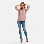 Audrey | Women's Zipper Stand-Collar Knit Sweaters