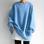 Cassandra | Women's Oversized Crew Neck Sweatshirt with Dropped Shoulders
