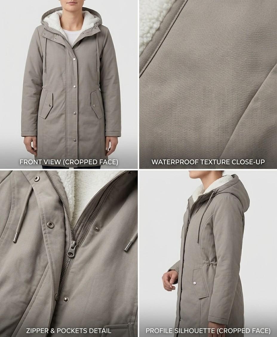 Gwen | Cozy Hooded Weatherproof Coat