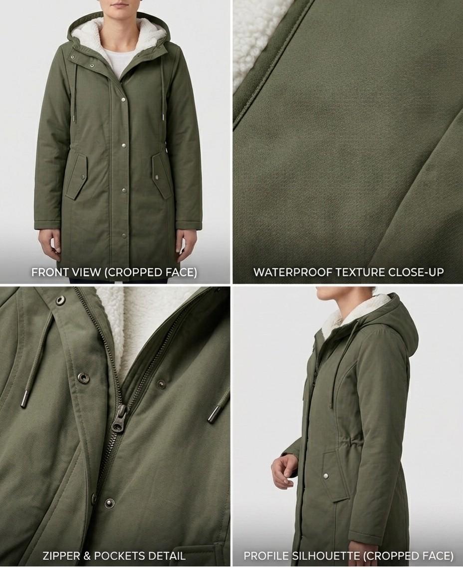 Gwen | Cozy Hooded Weatherproof Coat