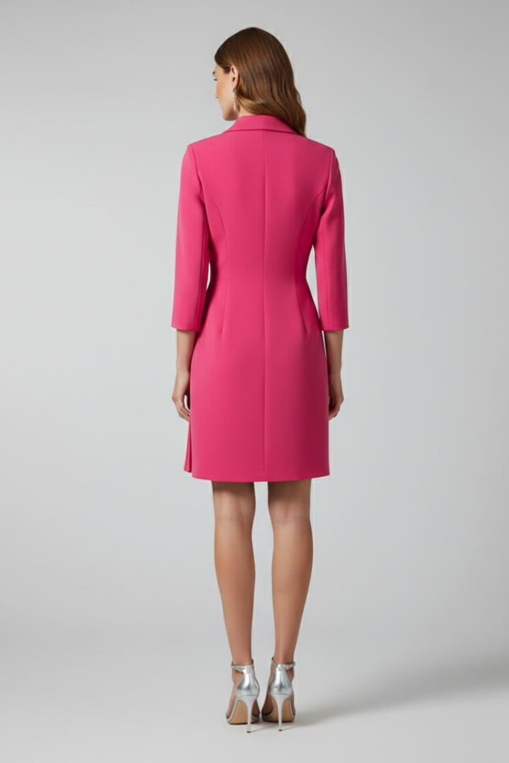 Annie | Women's Blazer Dress with Notched Collar and Straight Hem