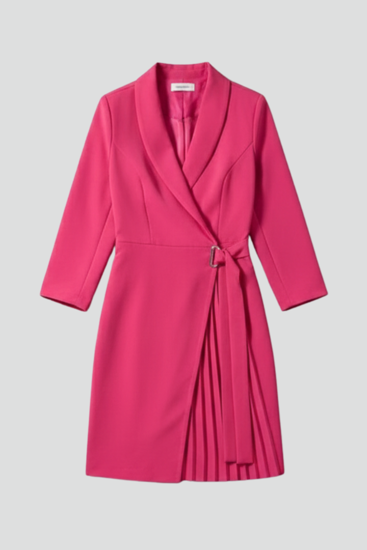 Annie | Women's Blazer Dress with Notched Collar and Straight Hem
