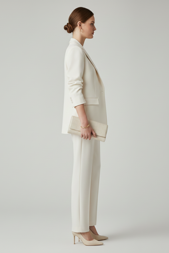 Juliet | Women's Blazer Set with Defined Shape and Straight-Leg Trousers