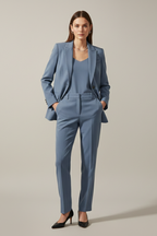 Beatrice | Women's Blazer and Trousers Set with Notched Lapel and Straight Legs