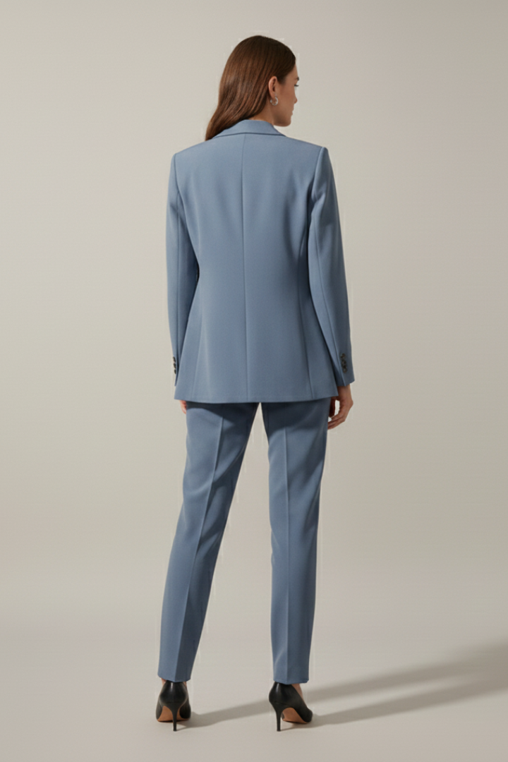 Beatrice | Women's Blazer and Trousers Set with Notched Lapel and Straight Legs