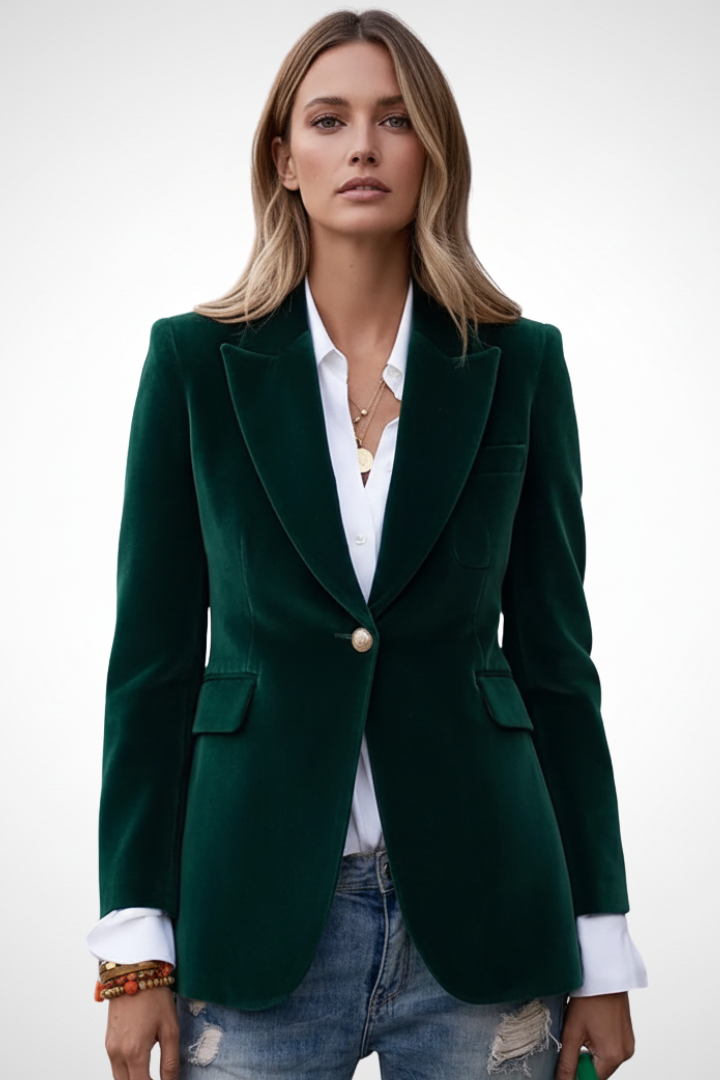 Leah | Women's Blazer with Lapels and Single Button