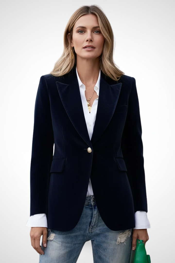 Leah | Women's Blazer with Lapels and Single Button