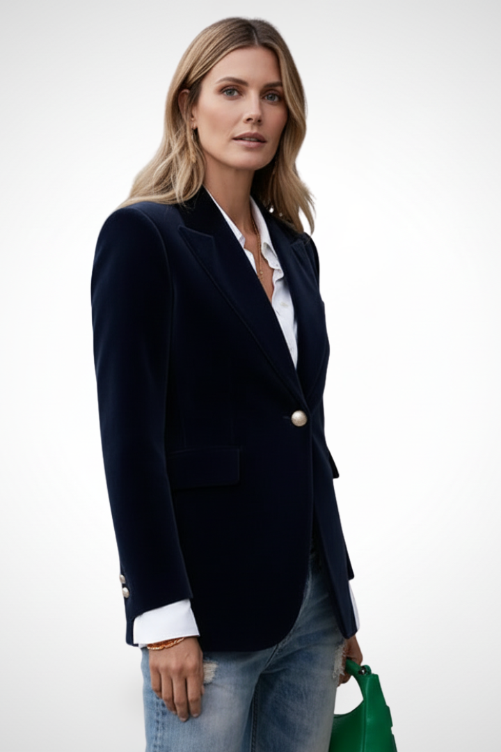 Leah | Women's Blazer with Lapels and Single Button