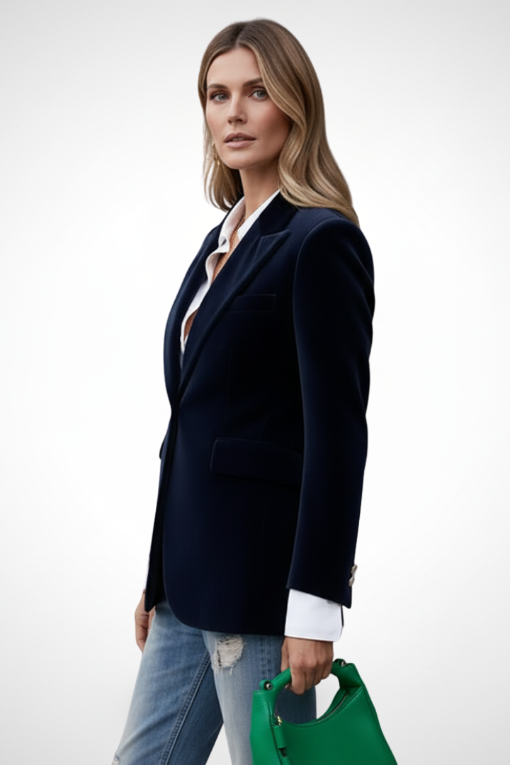 Leah | Women's Blazer with Lapels and Single Button
