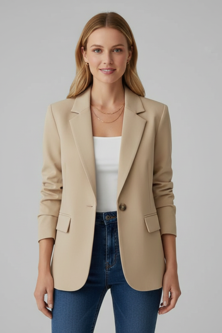 Vivienne | Women's Blazer with Notched Lapel and Single Button