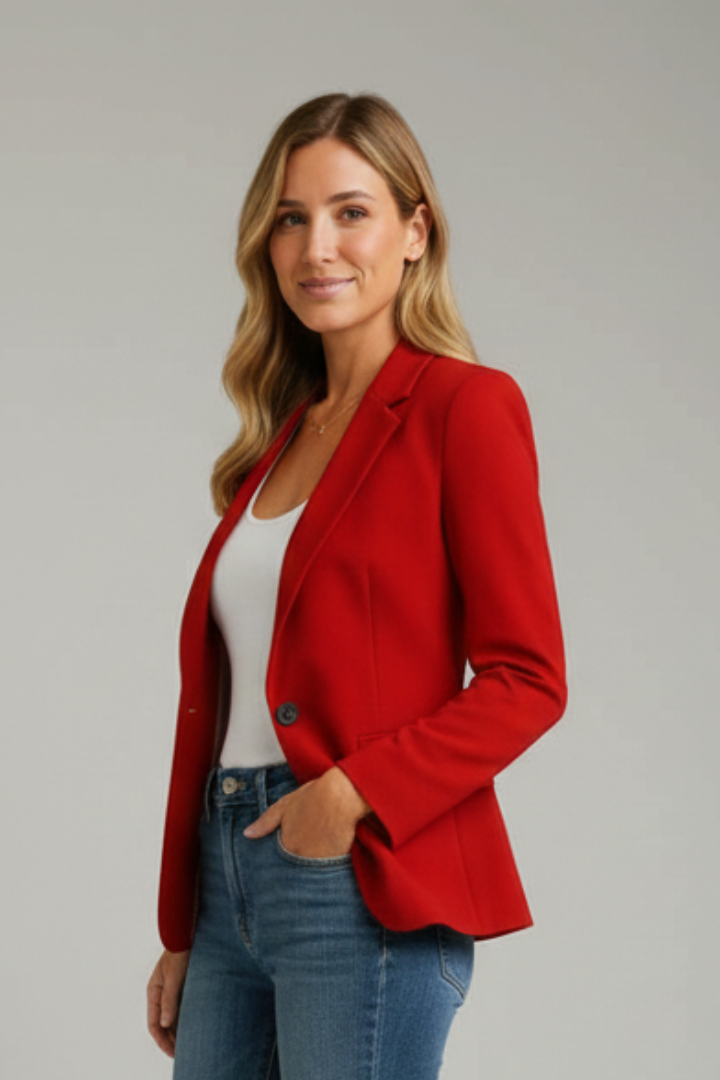 Vivienne | Women's Blazer with Notched Lapel and Single Button