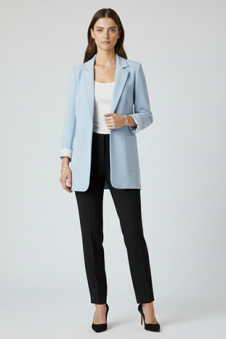 Adeline | Women's Blazer with Open Front and Structured Lapel