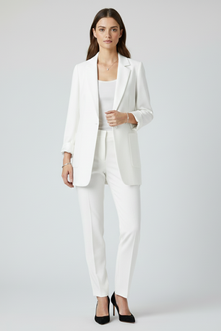 Adeline | Women's Blazer with Open Front and Structured Lapel