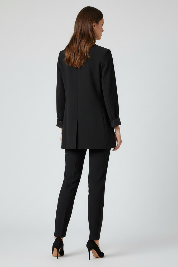 Adeline | Women's Blazer with Open Front and Structured Lapel