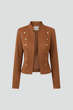 Colleen | Women's Blazer with Stand Collar and Button Detailing