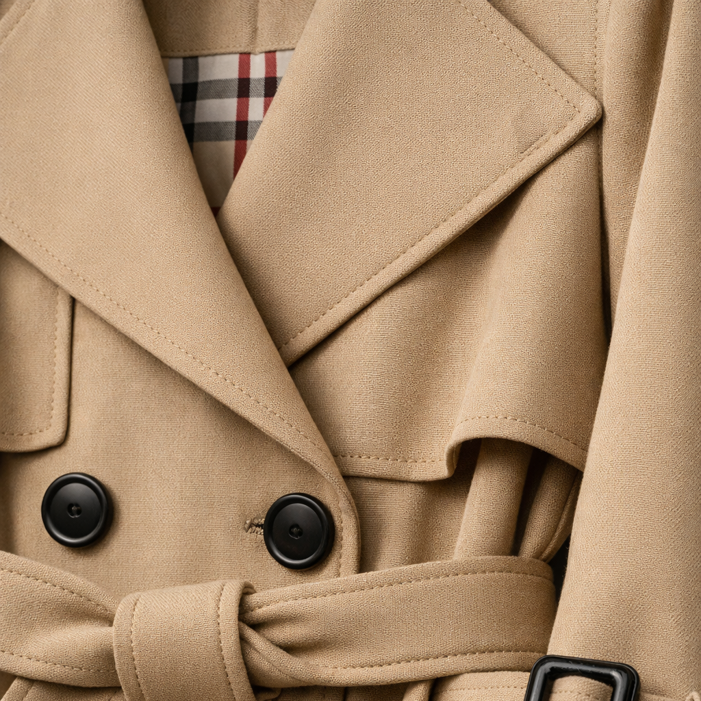 Priscilla | Women's Belted Trench Coat – Tailored Long Fit