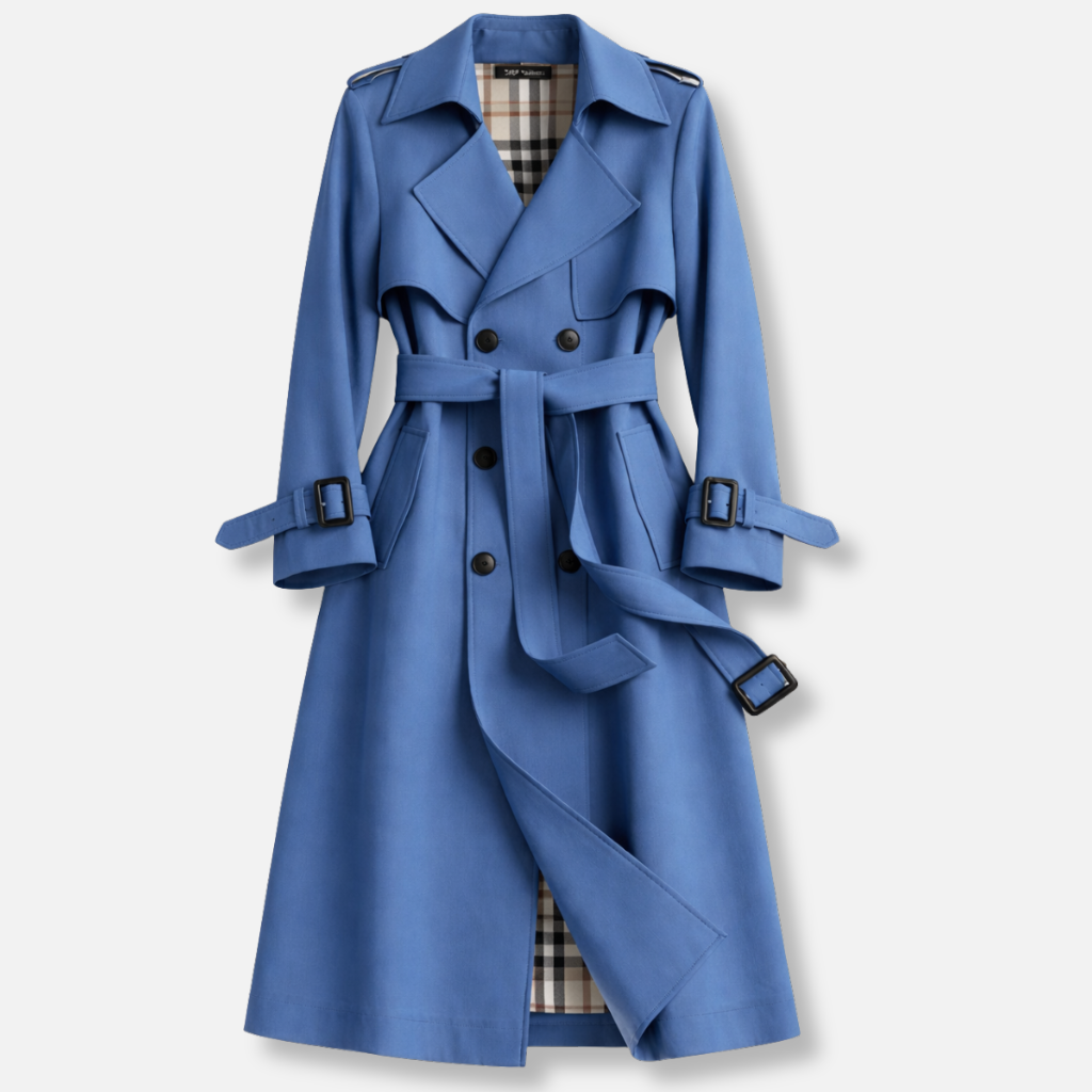 Priscilla | Women's Belted Trench Coat – Tailored Long Fit