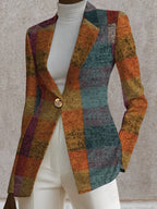 Daisy | Autumn Plaid Blazer