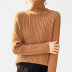 Hailey | Women's Thick Ribbed Turtleneck Sweater