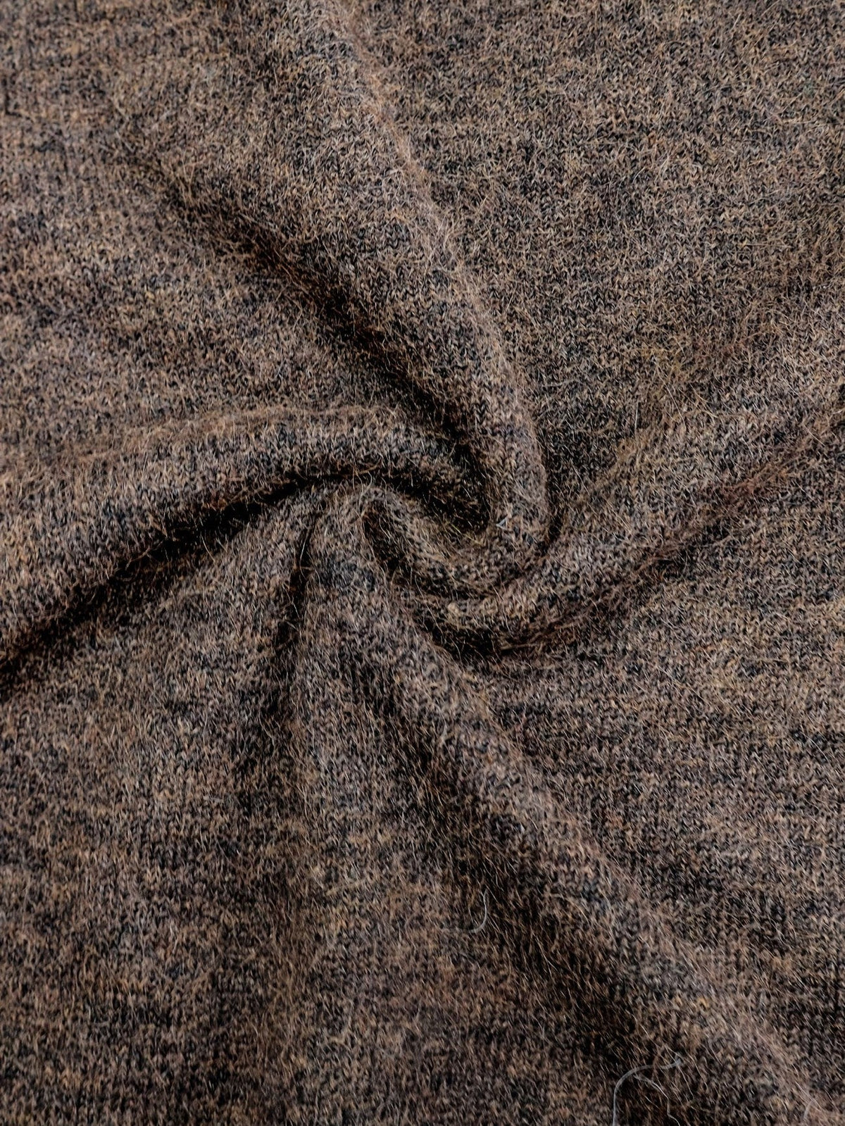 Jane | Chocolate Ribbed Knit Button-Tab Cardigan