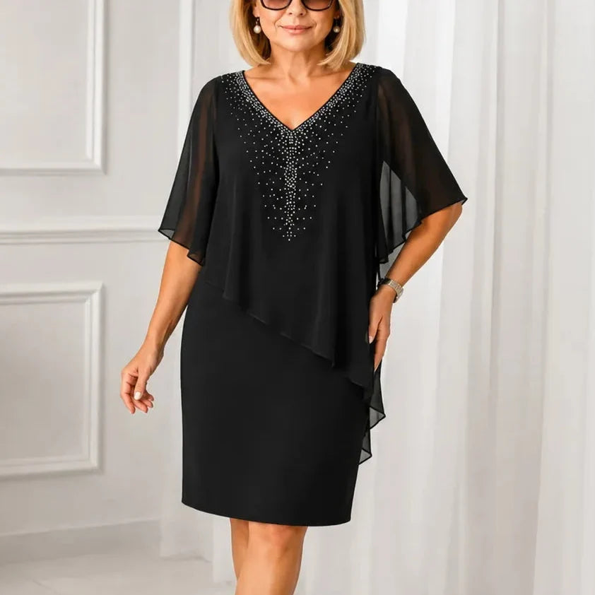 Gloria | Elegant Draped Dress