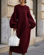 Lois | Adara Women's Oversized Knit Maxi Dress