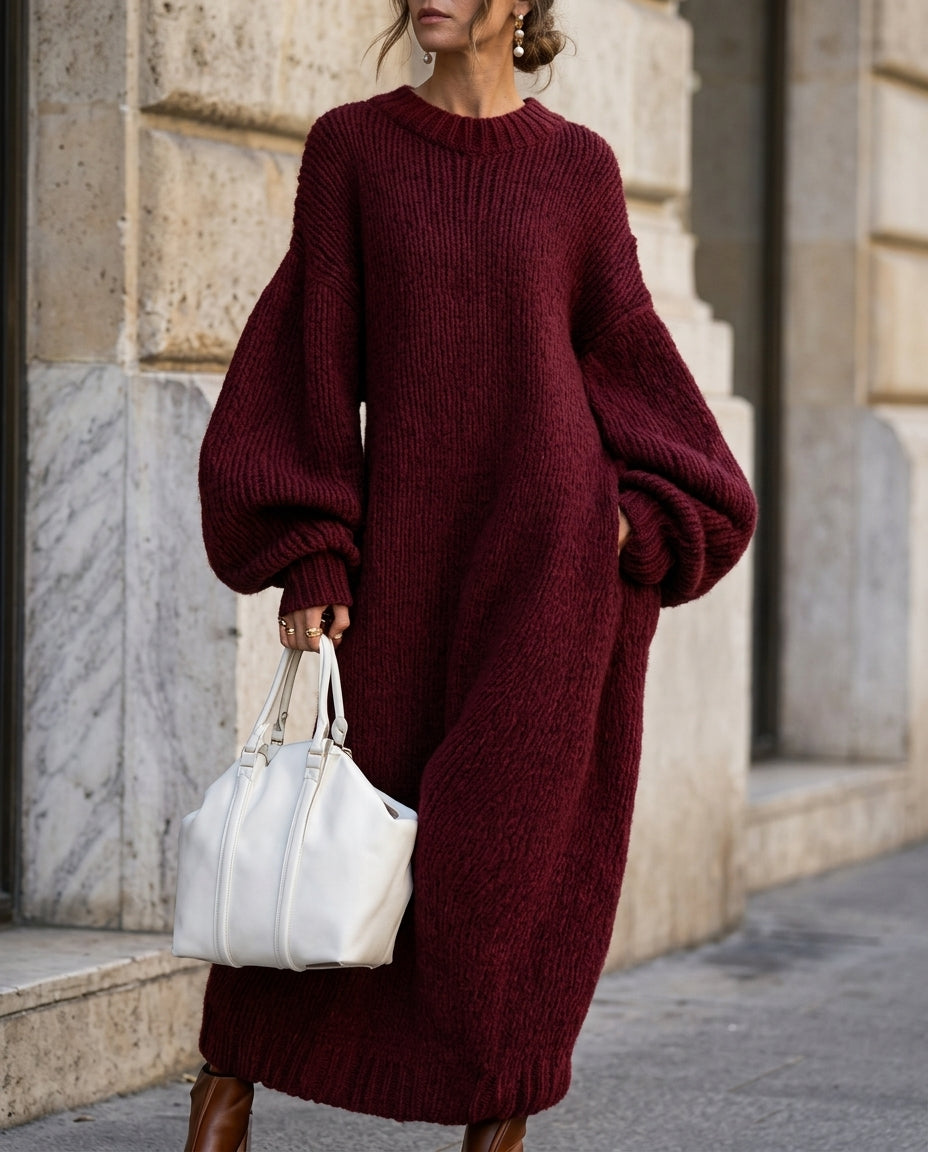Lois | Adara Women's Oversized Knit Maxi Dress