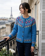 Adeline | Women's Fair Isle Yoke Cardigan