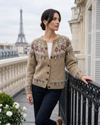 Adeline | Women's Fair Isle Yoke Cardigan