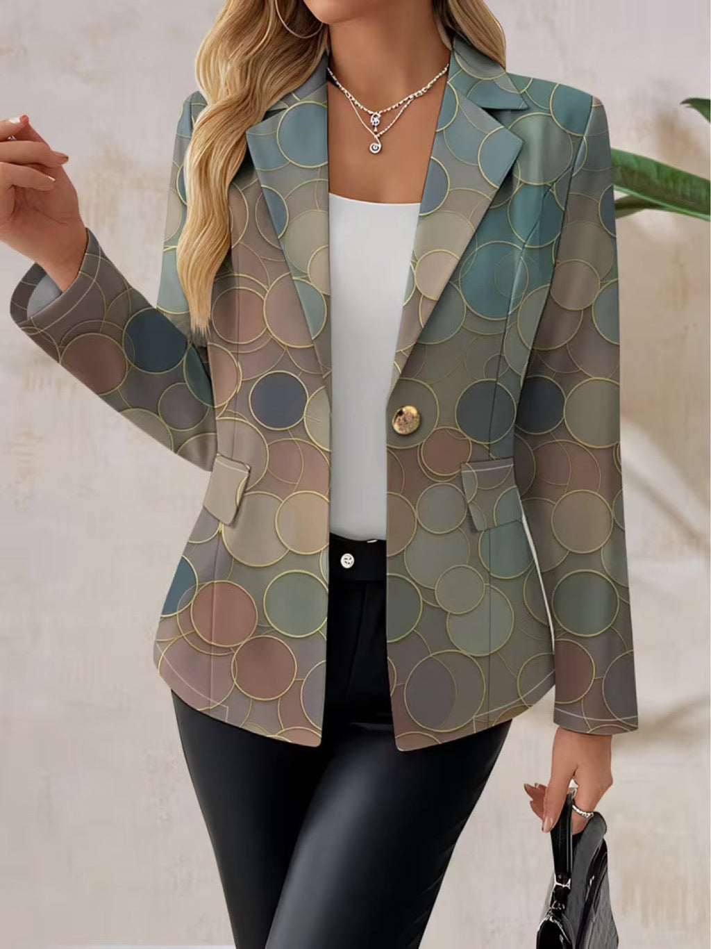 Monica | Dot Mosaic Blazer