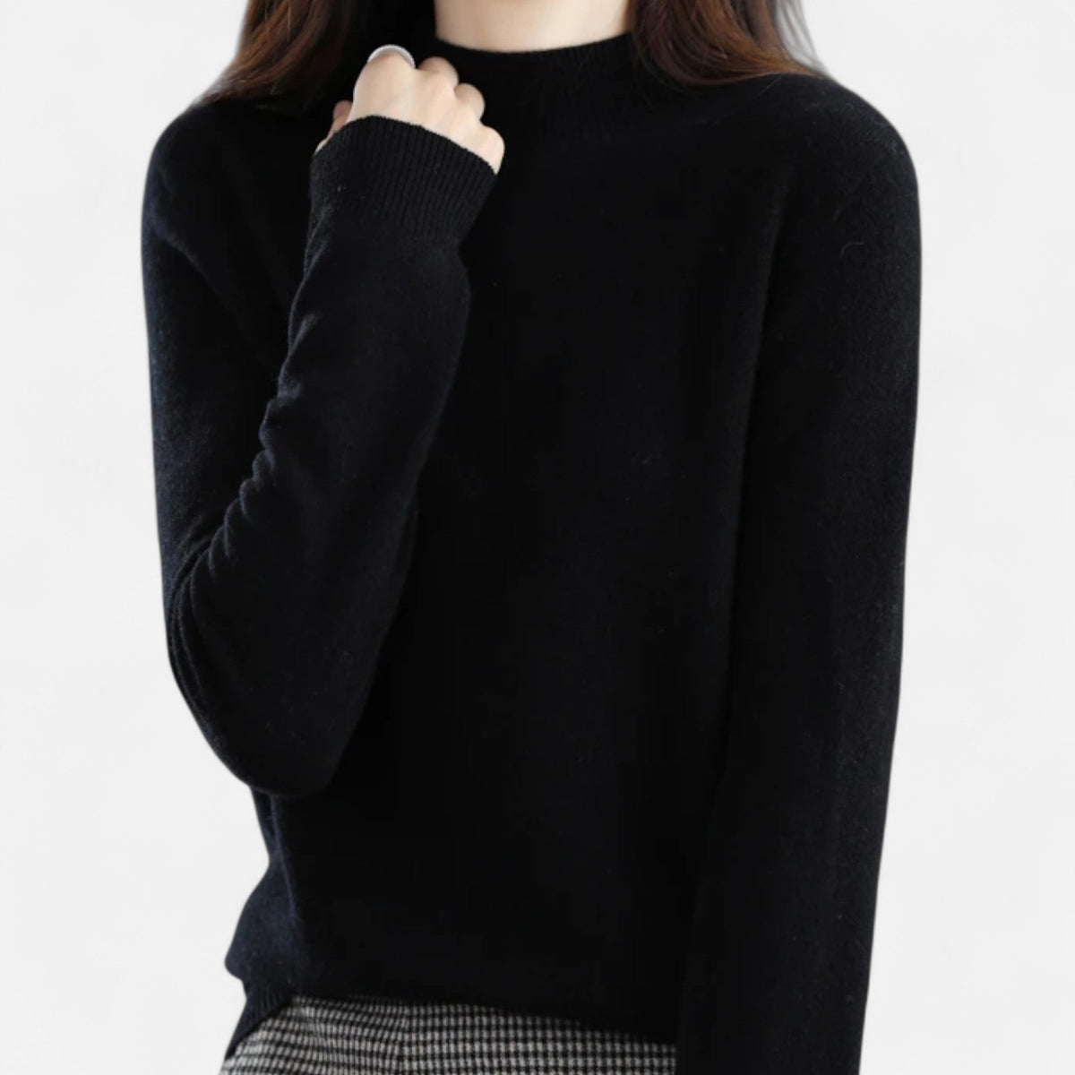 Jacqueline | Women's Pure Wool Half-Neck Sweater