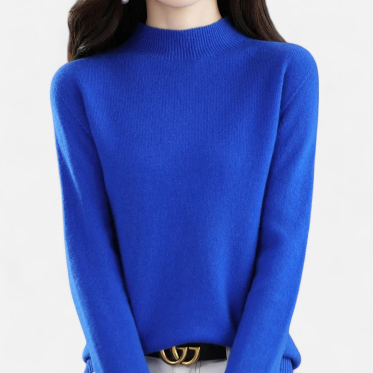 Jacqueline | Women's Pure Wool Half-Neck Sweater