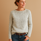 Juliette | Women's Soft Crew-Neck Knitted Sweater with Relaxed Fit – Breathable Long-Sleeved Layer for Everyday and Smart Casual Winter Outfits