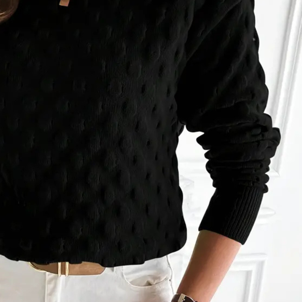 Kelly | Women's Cable Knit Cashmere Sweater with Crew Neck