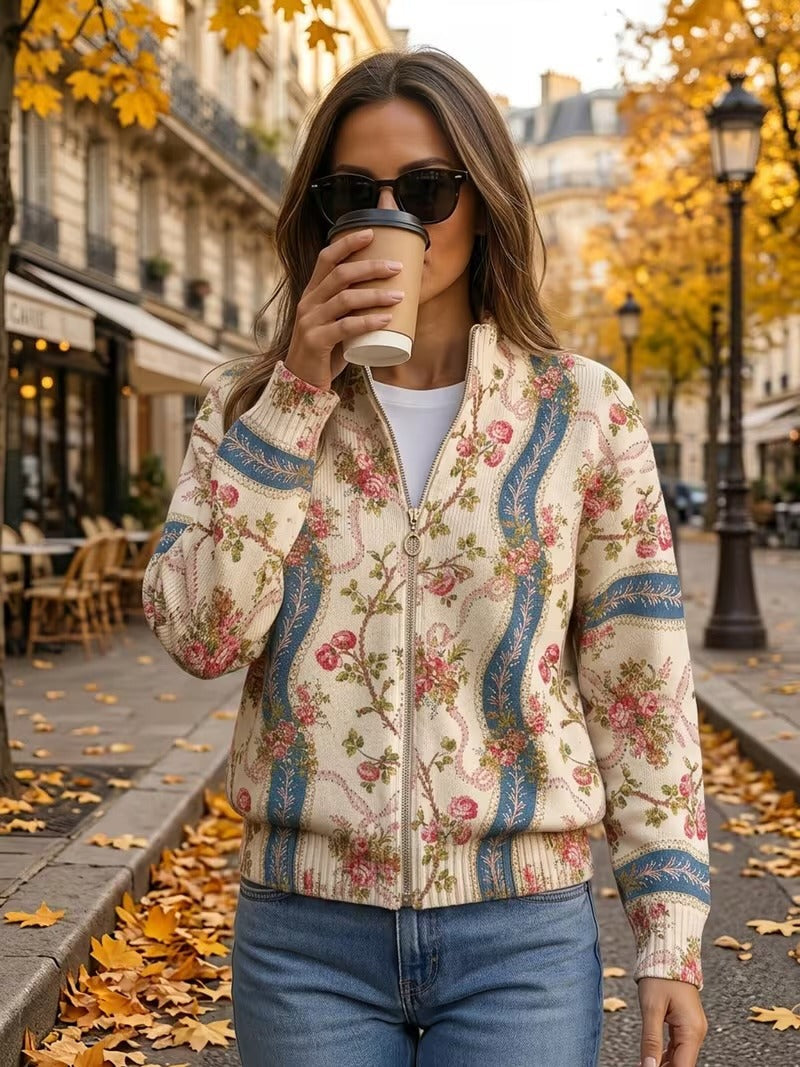 Xanthe | Climbing Rose Ribbon Cardigan