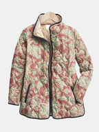 Caroline | Vintage Floral Casual Quilted Jacket