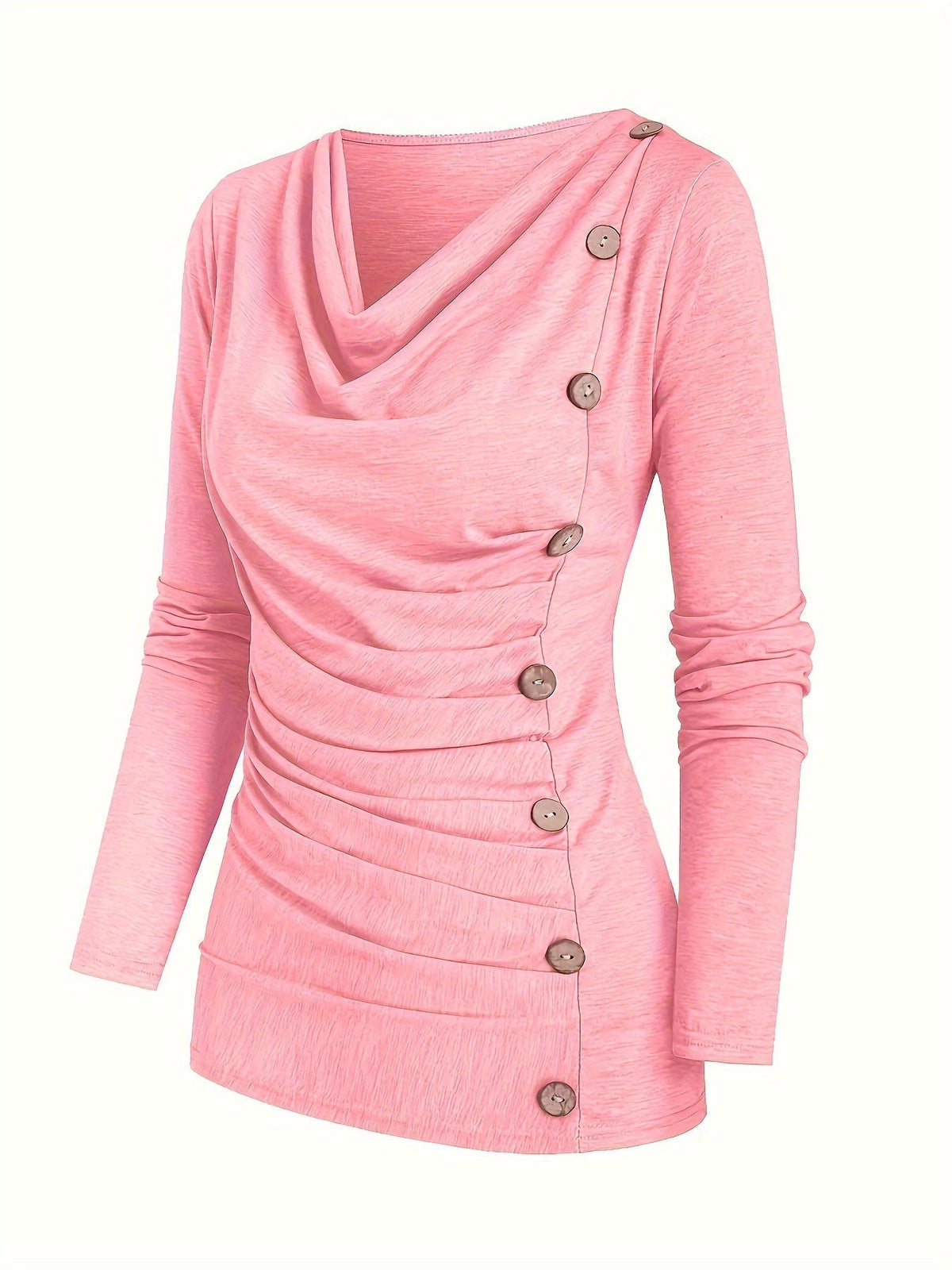 Alison | Women's Casual Knitted Top with Turtleneck and Ruffle Details Trendy Everyday Wear Lightweight Comfort