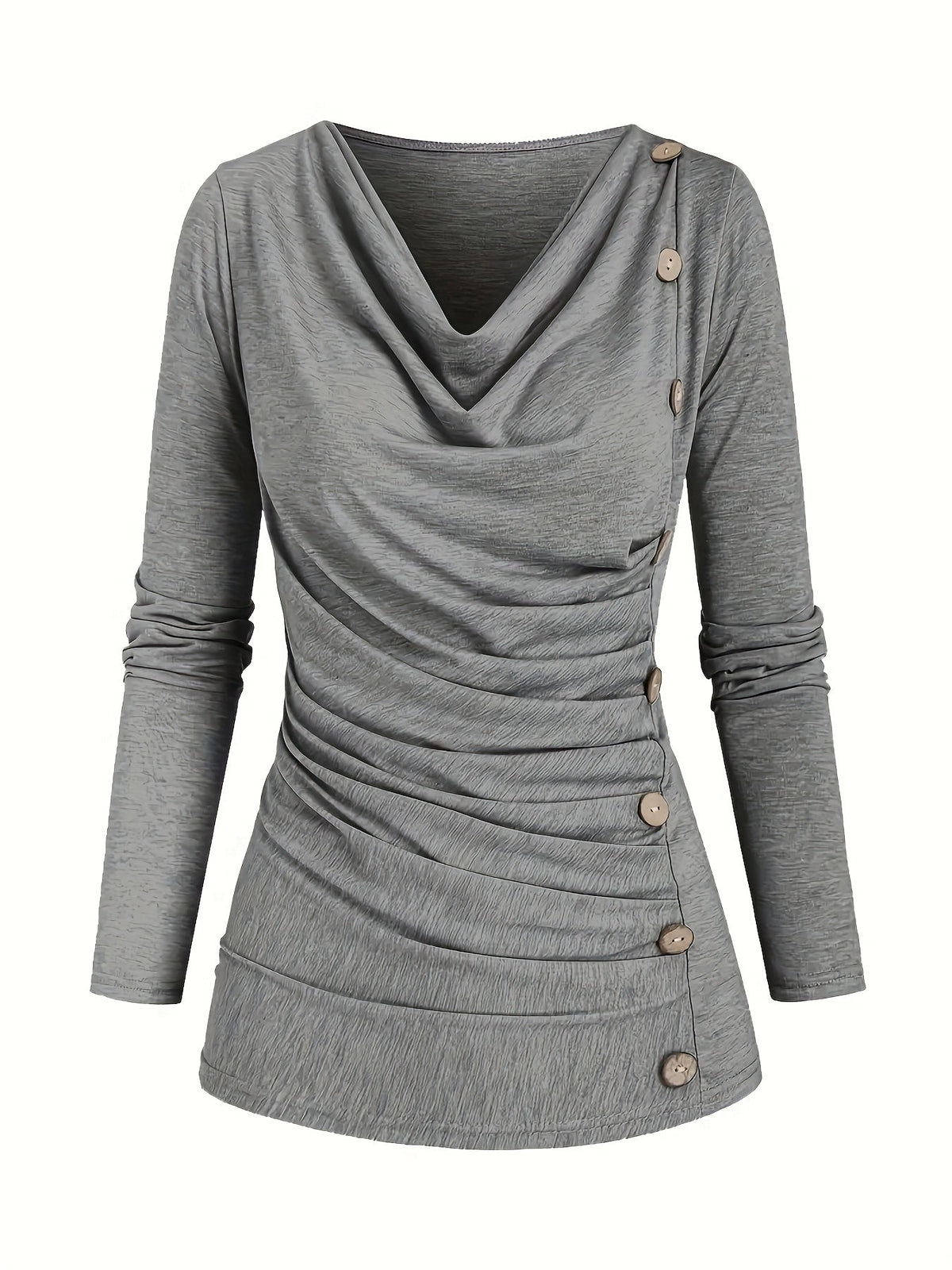 Alison | Women's Casual Knitted Top with Turtleneck and Ruffle Details Trendy Everyday Wear Lightweight Comfort