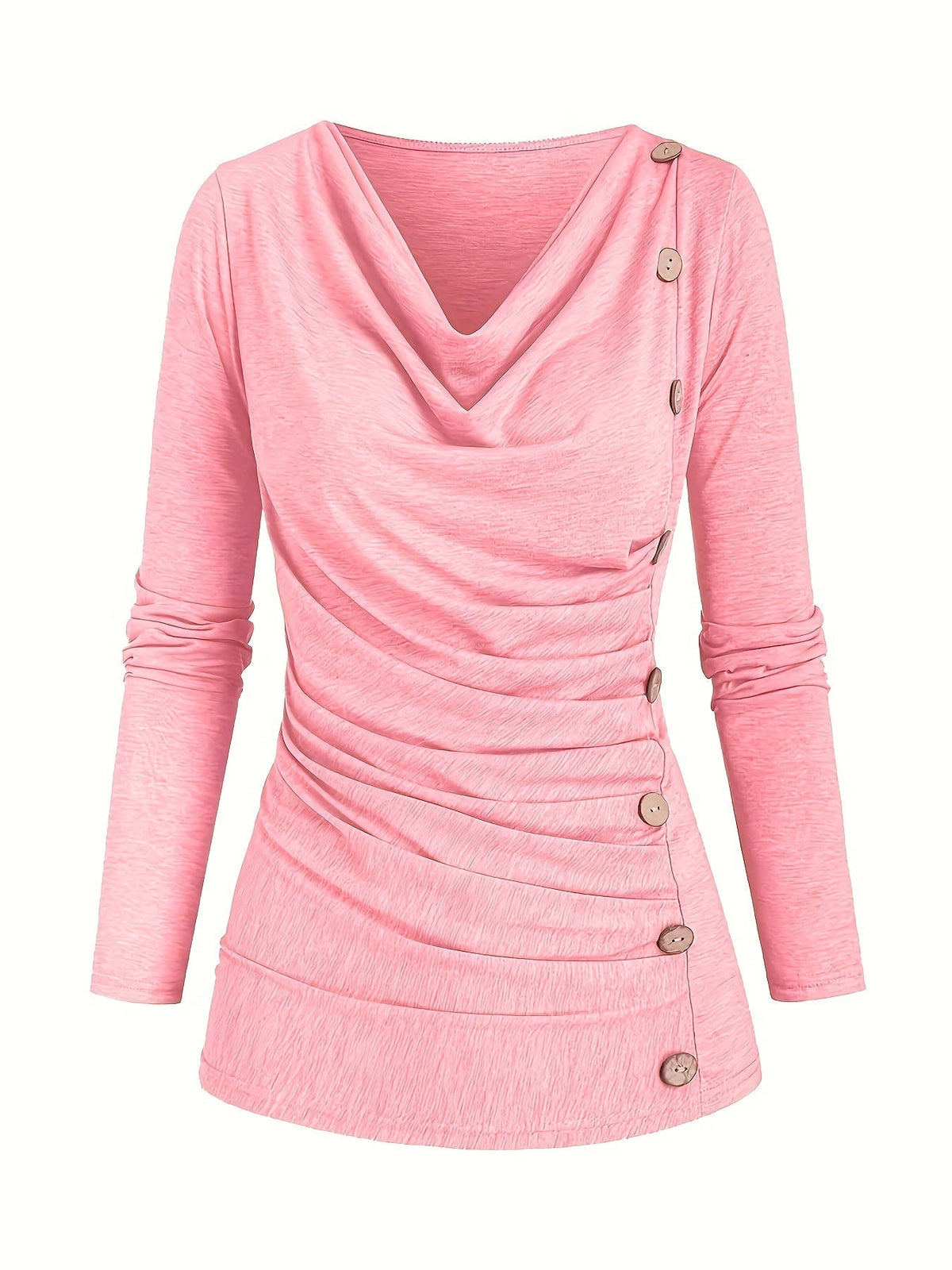 Alison | Women's Casual Knitted Top with Turtleneck and Ruffle Details Trendy Everyday Wear Lightweight Comfort