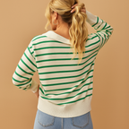 Nina | Women's Collared Knitted Sweater – Relaxed Long Sleeve Layer for Smart Casual Everyday Wear