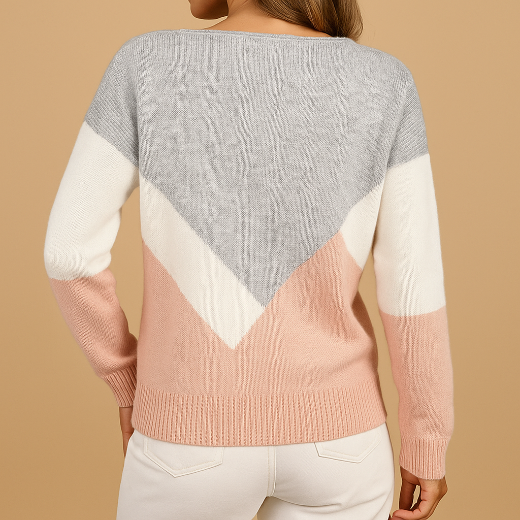 Janet | Women's Soft Crew Neck Knit Sweater – Easy Everyday Layer for Spring Autumn and Winter Wear