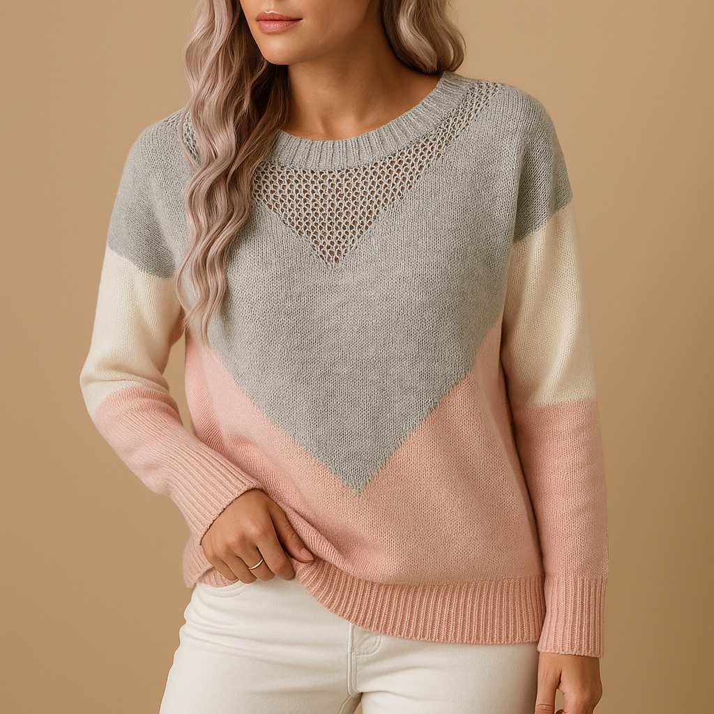 Janet | Women's Soft Crew Neck Knit Sweater – Easy Everyday Layer for Spring Autumn and Winter Wear