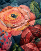 Ruth | Vintage Floral Print Quilted Jacket
