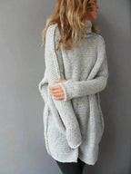 Susan | Women's Oversized Turtleneck Knitted Sweater – Relaxed Longline Layer for Autumn Winter Everyday Wear