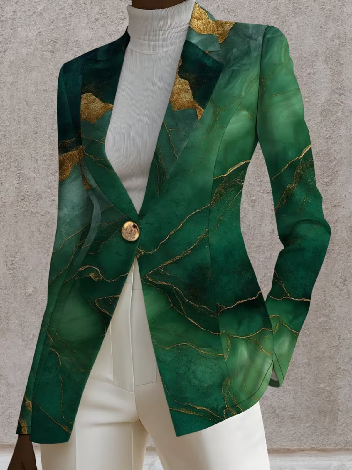 Willow | Emerald Marble Blazer