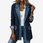 Penelope | Elegant Layered Collar Button Jacket