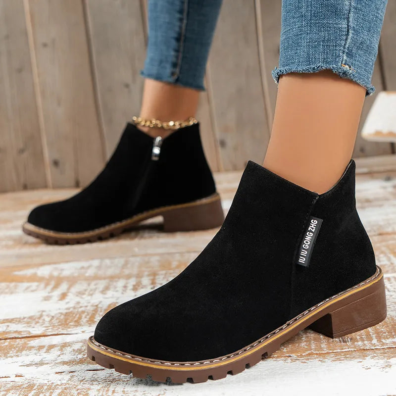 Mary | Thick Sole Ankle Boots