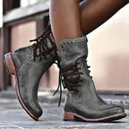 Lois | Lacey Stylish Leather Boots With Laces