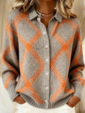 Natalie | Patern Knitted Cardigan